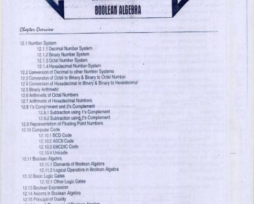 Number System & Boolean Algebra SN-2