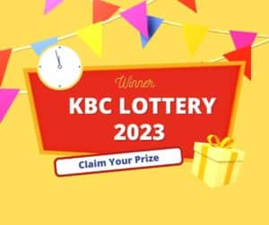 KBC Lottery 2023 Winner