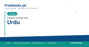 1st Year Urdu Pairing Scheme 2026 Punjab Boards PDF Download - freebooks.pk