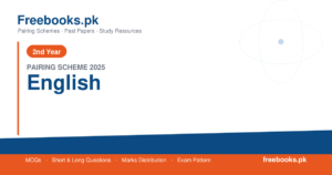 2nd Year English Pairing Scheme 2025 Punjab Boards PDF Download - freebooks.pk