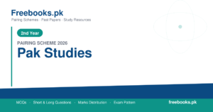2nd Year Pak Studies Pairing Scheme 2026 Punjab Boards PDF Download - freebooks.pk