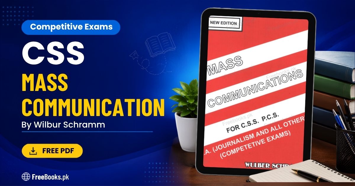 Mass Communications Book PDF Download for CSS (Wilbur Schramm)