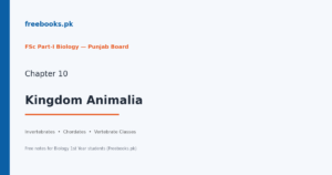 Biology 1st Year Chapter 10: Kingdom Animalia – free notes (Freebooks.pk)