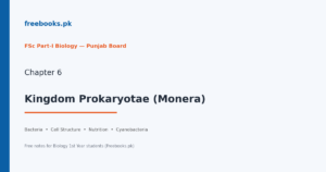 Biology 1st Year Chapter 6: Kingdom Prokaryotae (Monera) – free notes (Freebooks.pk)