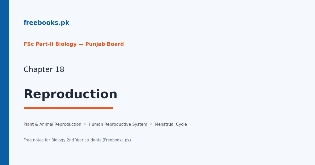 Chapter 18: Reproduction - Biology 2nd Year Notes (Freebooks.pk)