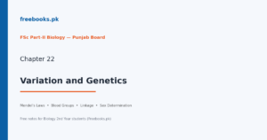 Chapter 22: Variation and Genetics - Biology 2nd Year Notes (Freebooks.pk)