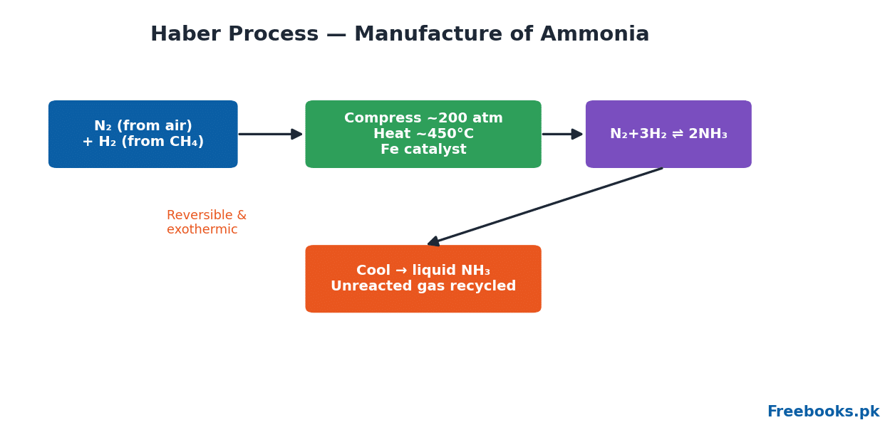 Chemistry 2nd Year Chapter 4 – Haber process (Freebooks.pk)