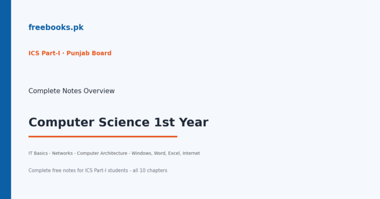 Computer Science 1st Year notes