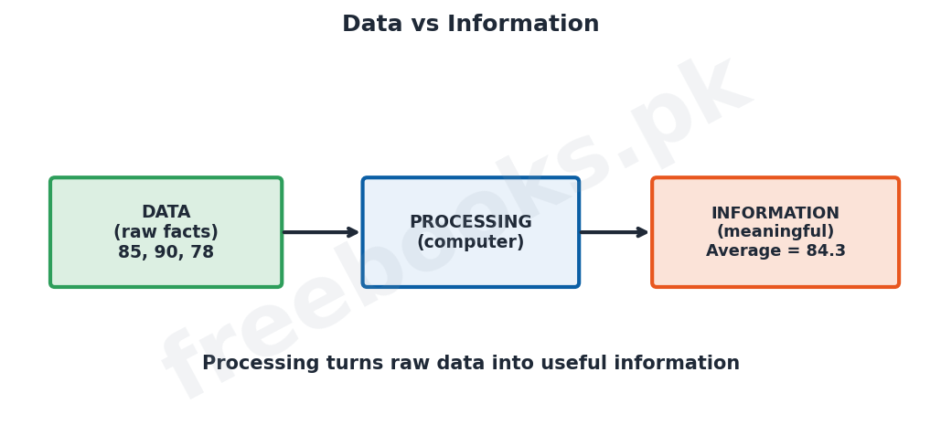 Computer Science 2nd Year Chapter 1: Data Basics – Diagram 1 | Freebooks.pk