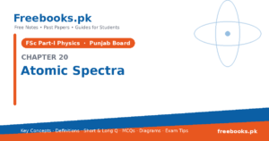 Physics 2nd Year Chapter 20: Atomic Spectra – Notes cover | Freebooks.pk