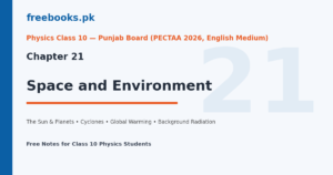 Physics Class 10 Chapter 21 Space and Environment - Cover Image