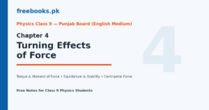 Physics Class 9 Chapter 4 Turning Effects of Force cover image