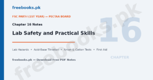 Chemistry Class 11 Chapter 16 Lab Safety and Practical Skills notes featured image - freebooks.pk