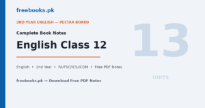 English Class 12 Complete Notes - All 13 Units - Freebooks.pk