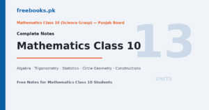 Mathematics Class 10 Science Group complete notes featured image