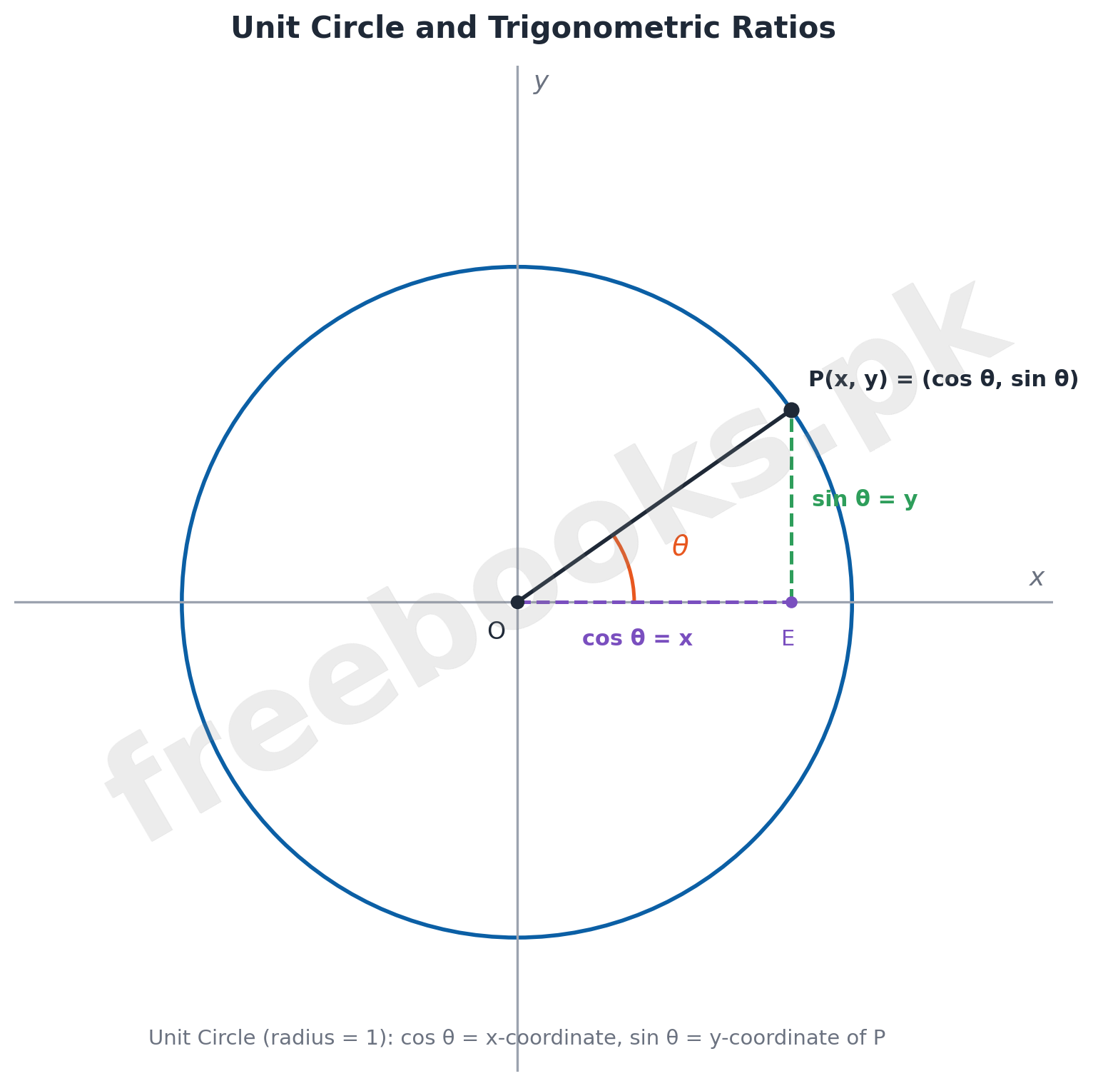 Unit Circle and Trigonometric Ratios - Mathematics Class 10 Unit 7 Introduction to Trigonometry