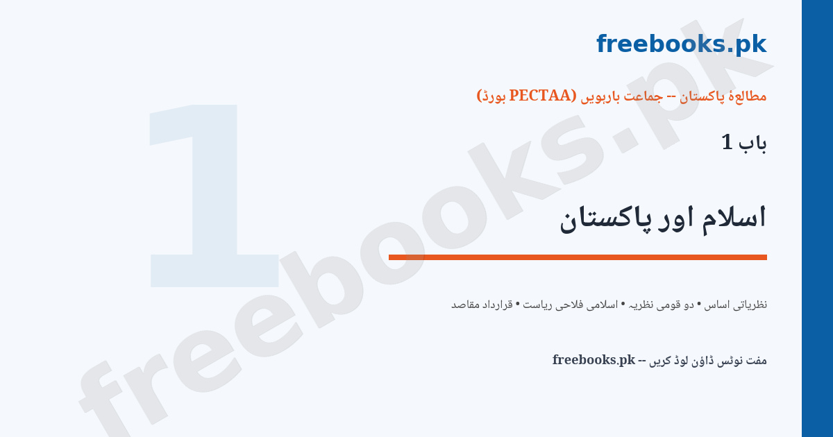 Pakistan Studies Class 12 Chapter 1 Featured Image