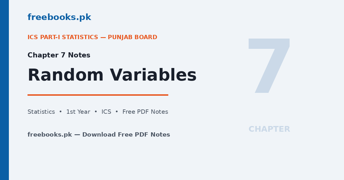 Statistics Class 11 Chapter 7 Random Variables - Featured Image