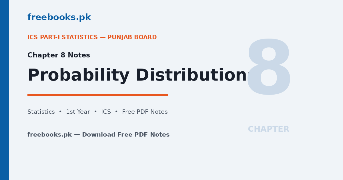 Statistics Class 11 Chapter 8 Probability Distributions - Featured Image