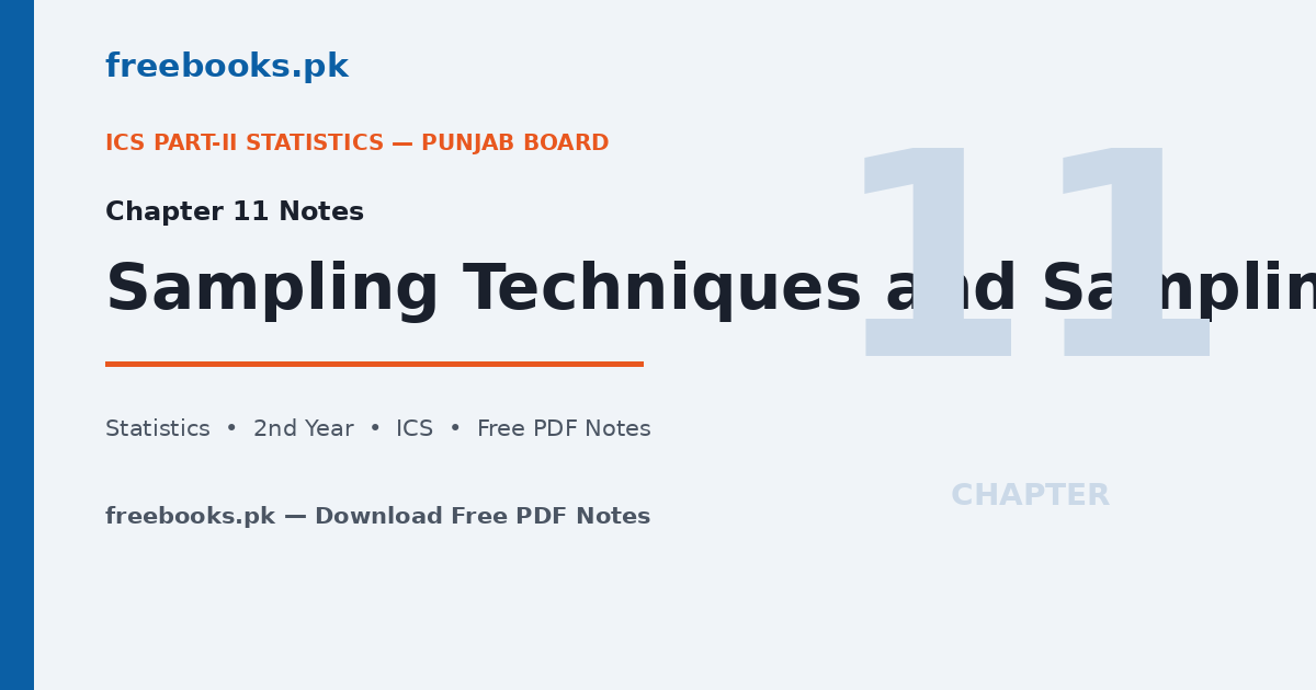 Statistics 2nd Year Chapter 11 Featured Image