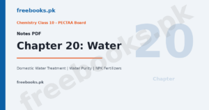 Chemistry Class 10 Chapter 20 Water Notes - Freebooks.pk