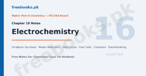Chemistry Class 10 Chapter 16 Electrochemistry notes cover featured image
