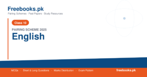 10th Class English Pairing Scheme 2025 chart for Punjab Boards - freebooks.pk