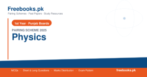 1st Year Physics Pairing Scheme 2025 for Punjab Boards - free PDF download from freebooks.pk